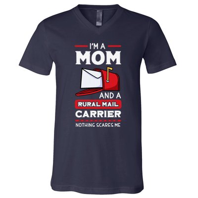 Rural Carriers Mom Mail Postal Worker Mother's Day Postman V-Neck T-Shirt