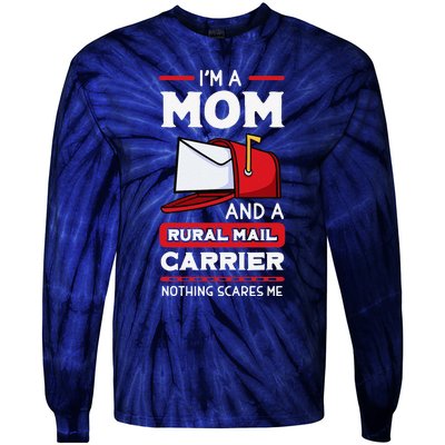 Rural Carriers Mom Mail Postal Worker Mother's Day Postman Tie-Dye Long Sleeve Shirt