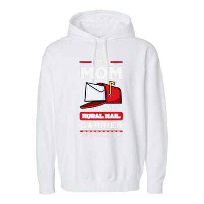 Rural Carriers Mom Mail Postal Worker Mother's Day Postman Garment-Dyed Fleece Hoodie