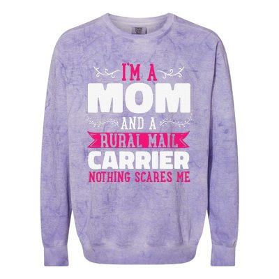 Rural Carriers Mom Mail Postal Worker Postman Mother's Day Colorblast Crewneck Sweatshirt