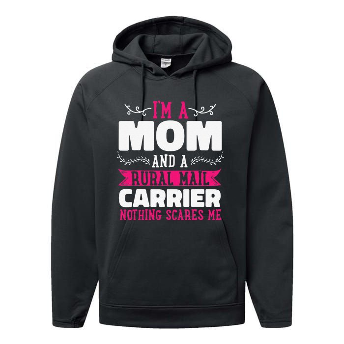 Rural Carriers Mom Mail Postal Worker Postman Mother's Day Performance Fleece Hoodie