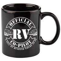 RV CoPilot Motorhome Camping Retirement Adventure 11oz C Handle Ceramic Mug