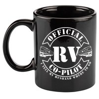 RV CoPilot Motorhome Camping Retirement Adventure 11oz C Handle Ceramic Mug