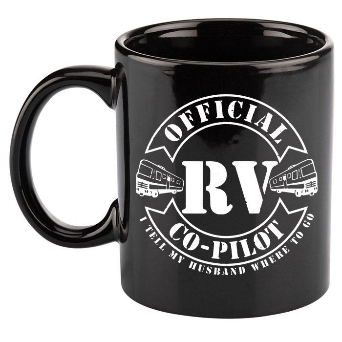 RV CoPilot Motorhome Camping Retirement Adventure 11oz C Handle Ceramic Mug