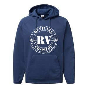 RV CoPilot Motorhome Camping Retirement Adventure Performance Fleece Hoodie