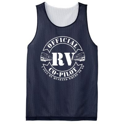 RV CoPilot Motorhome Camping Retirement Adventure Mesh Reversible Basketball Jersey Tank