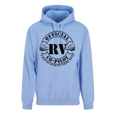 RV CoPilot Motorhome Camping Retirement Adventure Unisex Surf Hoodie