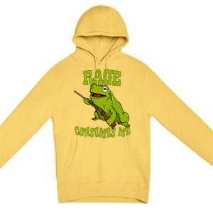 Rage Consumes Me Meme Oddly Specific Memes Funny Memes Frog Premium Pullover Hoodie