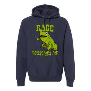 Rage Consumes Me Meme Oddly Specific Memes Funny Memes Frog Premium Hoodie