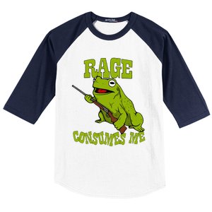 Rage Consumes Me Meme Oddly Specific Memes Funny Memes Frog Baseball Sleeve Shirt