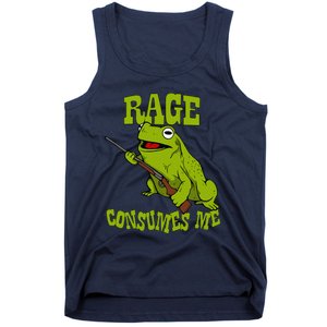 Rage Consumes Me Meme Oddly Specific Memes Funny Memes Frog Tank Top