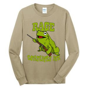 Rage Consumes Me Meme Oddly Specific Memes Funny Memes Frog Tall Long Sleeve T-Shirt