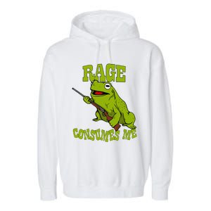 Rage Consumes Me Meme Oddly Specific Memes Funny Memes Frog Garment-Dyed Fleece Hoodie