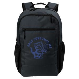 Rage Consumes Me Cat Flower Cute Kitty Cat Meme Daily Commute Backpack