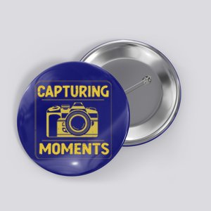 Retro Capturing Mots Photographer Camera Meaningful Gift Button