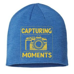 Retro Capturing Mots Photographer Camera Meaningful Gift Sustainable Beanie