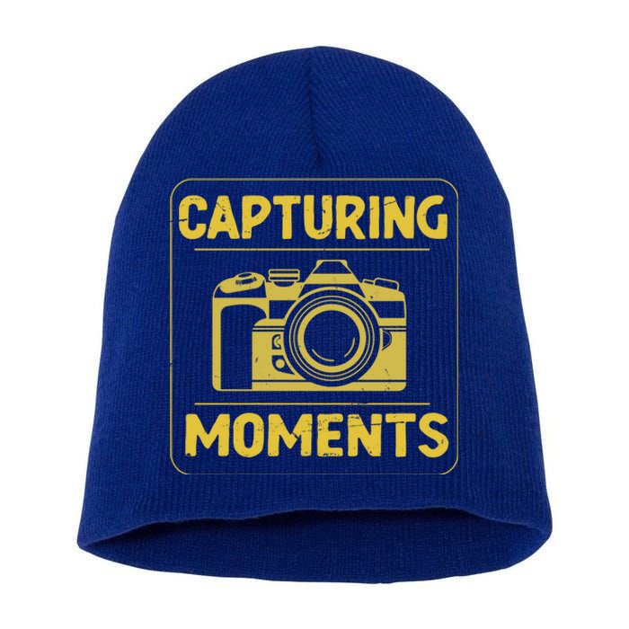 Retro Capturing Mots Photographer Camera Meaningful Gift Short Acrylic Beanie