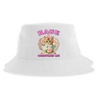 Rage Consumes Me Funny Kitten Cat Mental Health Meme Retro Sustainable Bucket Hat