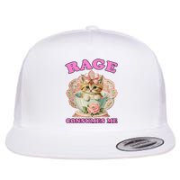 Rage Consumes Me Funny Kitten Cat Mental Health Meme Retro Flat Bill Trucker Hat