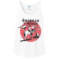 Retro Country Music Amarillo By Morning Western Cowboy Gift Ladies Essential Tank