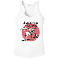 Retro Country Music Amarillo By Morning Western Cowboy Gift Ladies PosiCharge Competitor Racerback Tank