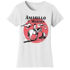 Retro Country Music Amarillo By Morning Western Cowboy Gift Women's T-Shirt