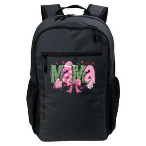 Retro Christmas Mama Coquette Bows Mom Mother Xmas Pajamas Gift Daily Commute Backpack