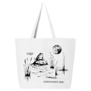 Rage Consumes Me Frog Funny 25L Jumbo Tote