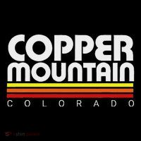 Retro Copper Mountain Colorado USA-Made Doggie Bandana