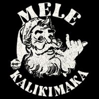 Retro Christmas Mele Kalikimaka Santa Claus Shaka Hawaii Cooling Performance Crew T-Shirt