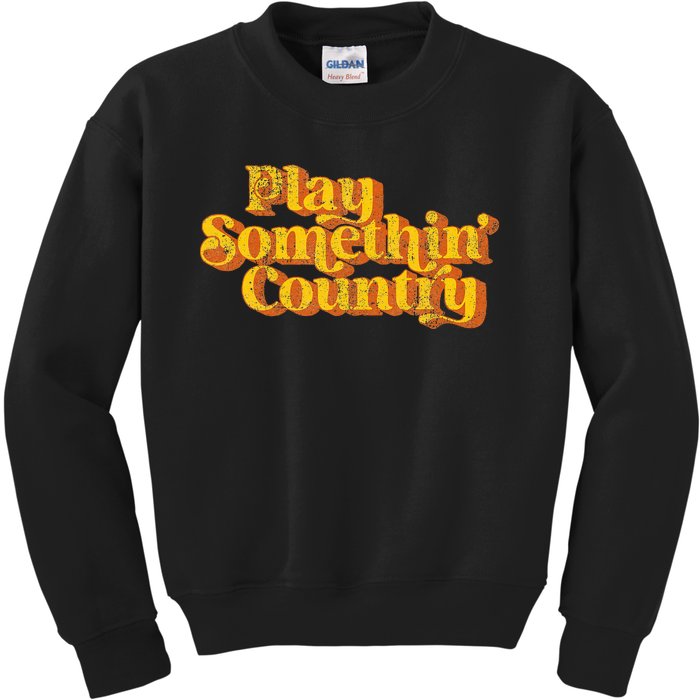 Retro Country Music Saying Funny 70's Kids Sweatshirt