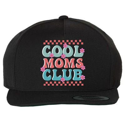 Retro Cool Moms Club Mothers Day Wool Snapback Cap