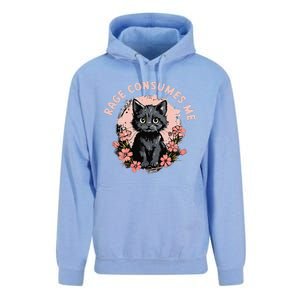 Rage Consumes Me Cat Flower Cute Kitty Cat Meme Unisex Surf Hoodie