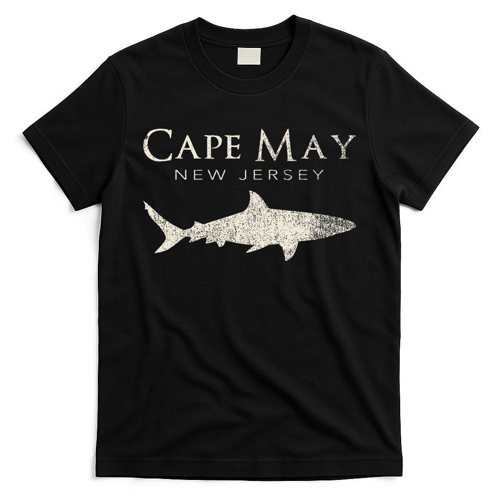 Retro Cape May Nj Shark T-Shirt