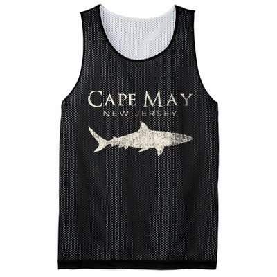 Retro Cape May Nj Shark Mesh Reversible Basketball Jersey Tank