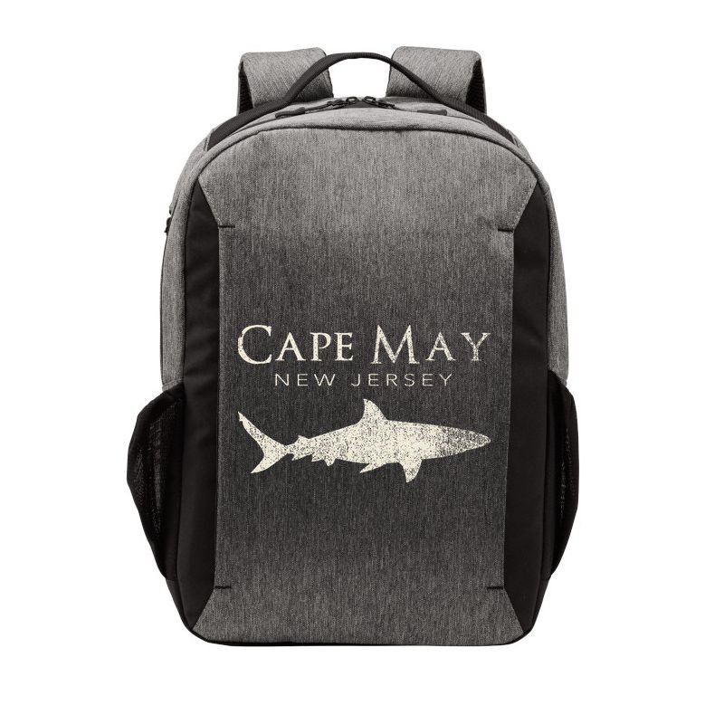 Retro Cape May Nj Shark Vector Backpack