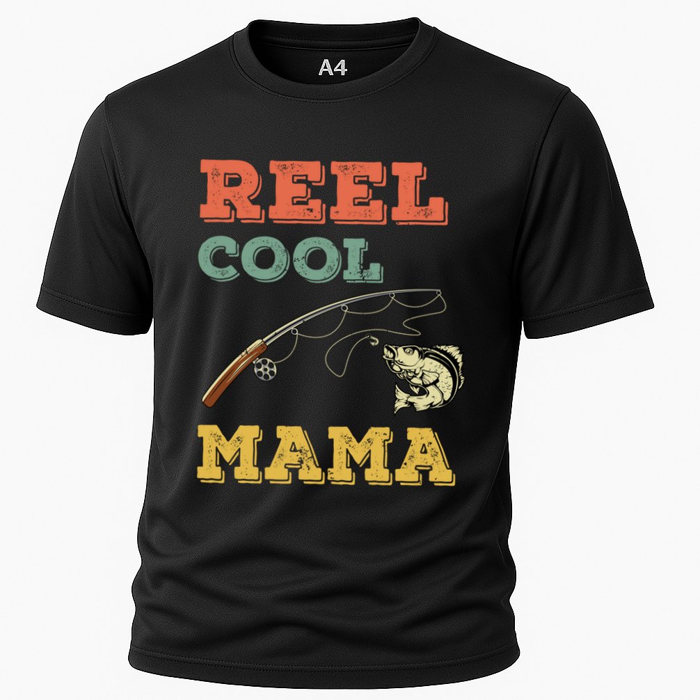 Reel Cool Mama Fisher Walleye Fishing Gift Fish Mom Cute Gift Performance Shirt