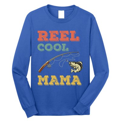 Reel Cool Mama Fisher Walleye Fishing Gift Fish Mom Cute Gift Long Sleeve Shirt