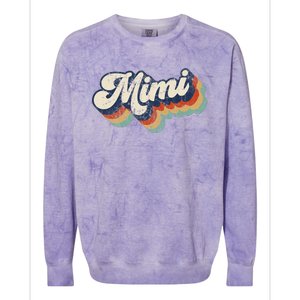 Retro Cute Mimi For Grandma Best Mimi Ever MotherS Day Colorblast Crewneck Sweatshirt