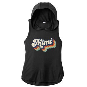 Retro Cute Mimi For Grandma Best Mimi Ever MotherS Day Ladies PosiCharge Tri-Blend Wicking Draft Hoodie Tank