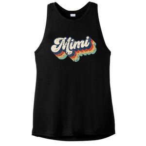 Retro Cute Mimi For Grandma Best Mimi Ever MotherS Day Ladies PosiCharge Tri-Blend Wicking Tank