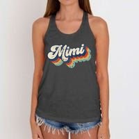 Retro Cute Mimi For Grandma Best Mimi Ever MotherS Day Women's Knotted Racerback Tank