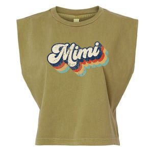 Retro Cute Mimi For Grandma Best Mimi Ever MotherS Day Garment-Dyed Women's Muscle Tee