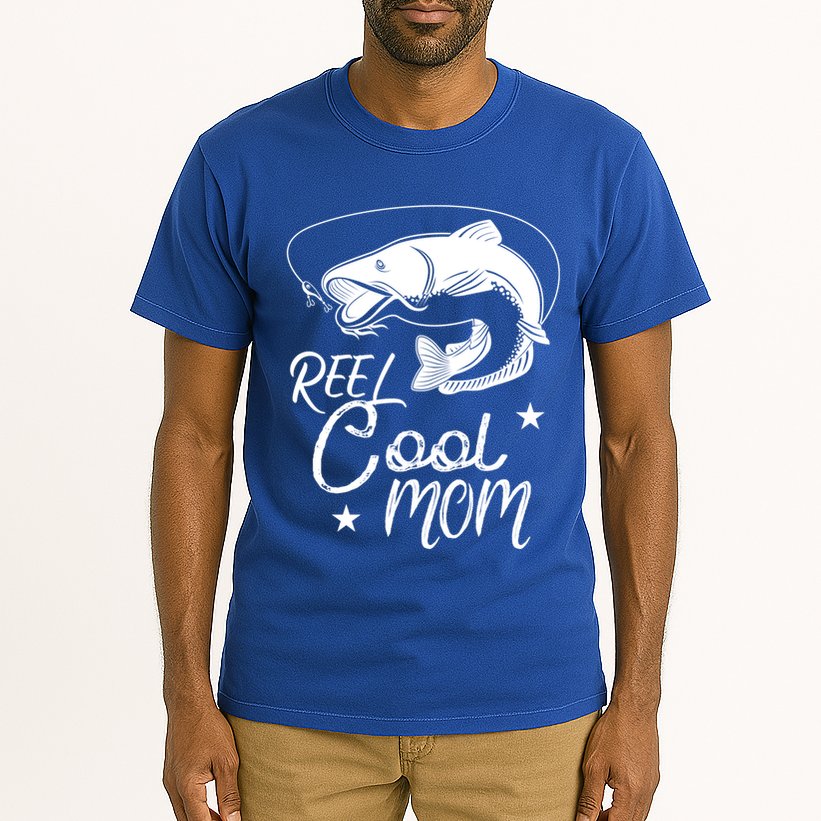 Reel Cool Mom Fathers Day Fishing Mom Cute Gift Tall T-Shirt