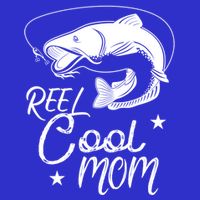 Reel Cool Mom Fathers Day Fishing Mom Cute Gift Kids Hoodie