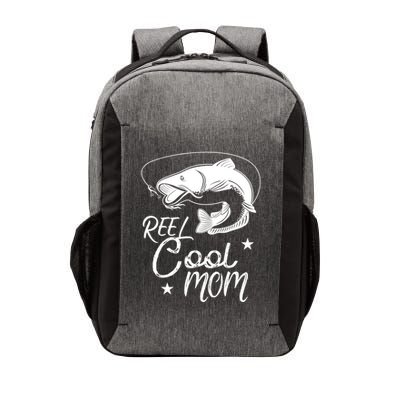 Reel Cool Mom Fathers Day Fishing Mom Cute Gift Vector Backpack