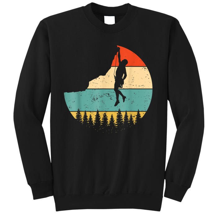 Rock Climbing Mountain Climber Vintage Retro Sweatshirt