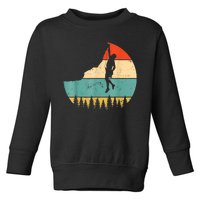 Rock Climbing Mountain Climber Vintage Retro Toddler Sweatshirt