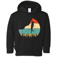 Rock Climbing Mountain Climber Vintage Retro Toddler Hoodie