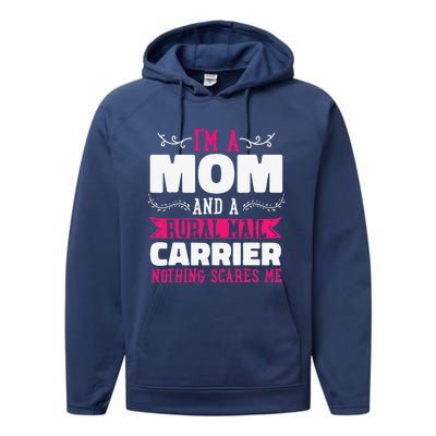 Rural Carriers Mom Mail Postal Worker Postman Mother's Day Performance Fleece Hoodie